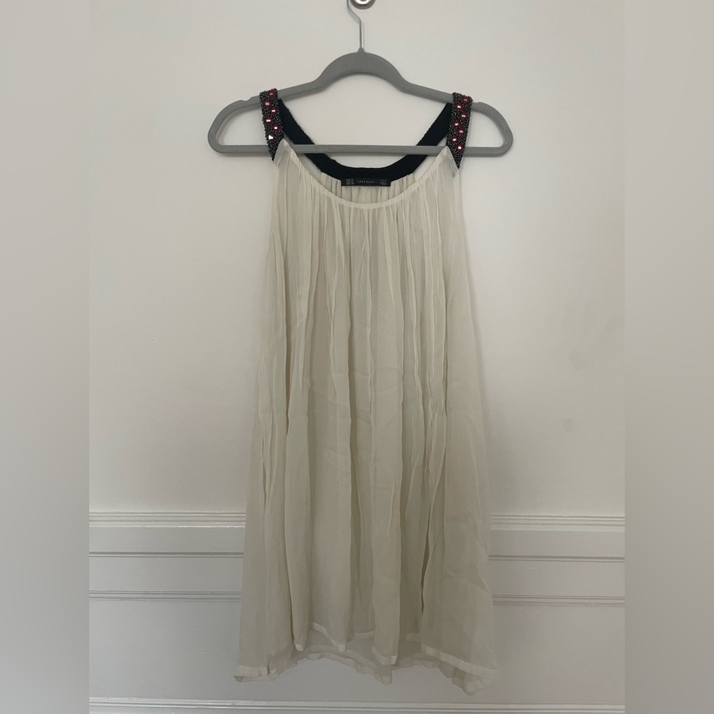 Cream Zara Dress